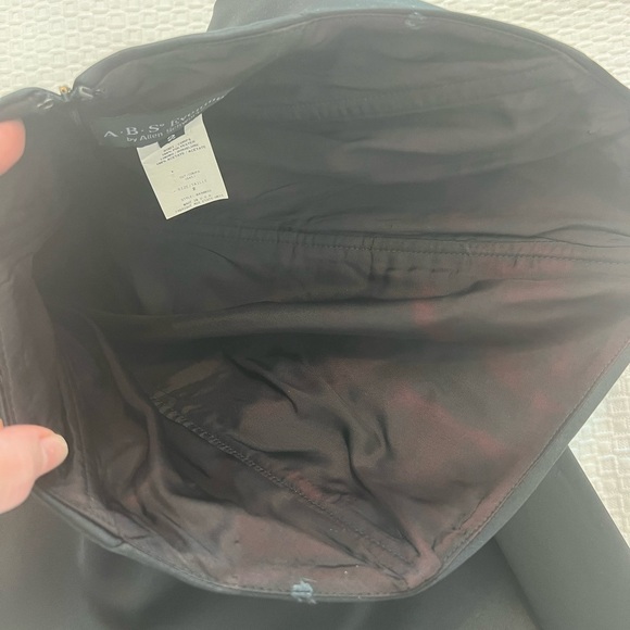 ABS Evening Allen Schwartz Strapless Black Gown - Picture 8 of 16